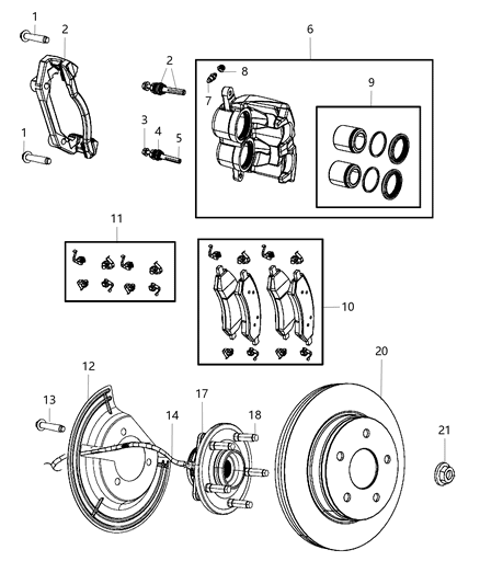 2017 Ram 1500 Sensor-Anti-Lock Brakes Diagram for 68170065AE