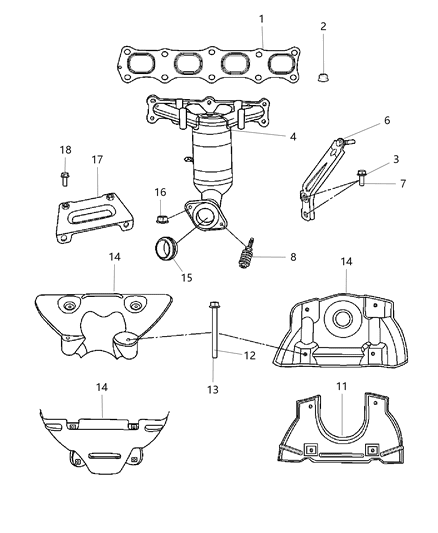 2007 Jeep Patriot  Screw-HEXAGON FLANGE Head Diagram for 6101427