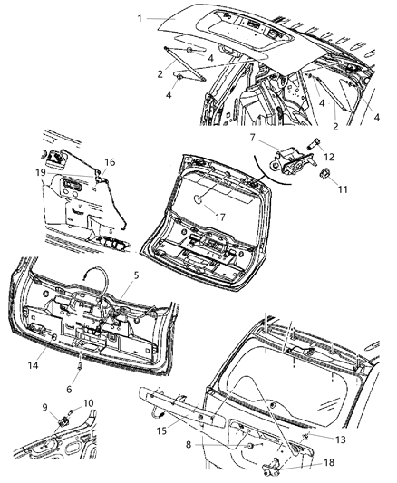 2013 Jeep Compass  Bar-Light Support Diagram for ZH33KGZAK