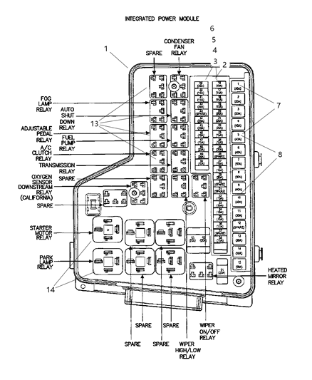 2007 Dodge Ram 3500  Block-Totally Integrated Power Diagram for 4692115AC