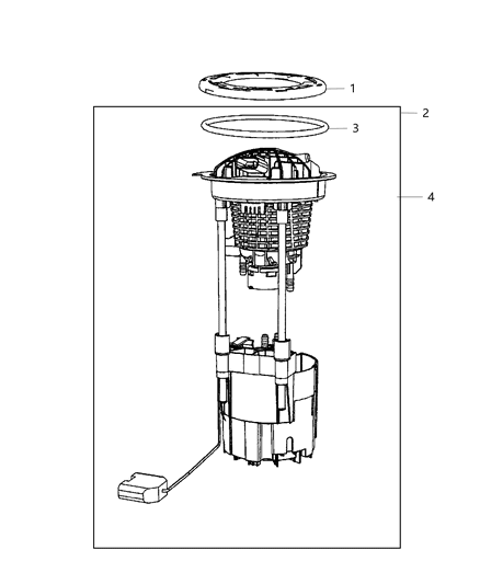 2020 Ram 2500  Module-Fuel Pump/Level Unit Diagram for 68490270AB