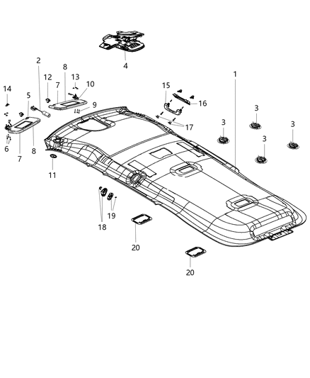 2018 Dodge Durango  Screw-Tapping Diagram for 68086774AA