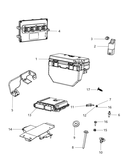 2012 Jeep Liberty  Screw Diagram for 6508662AA