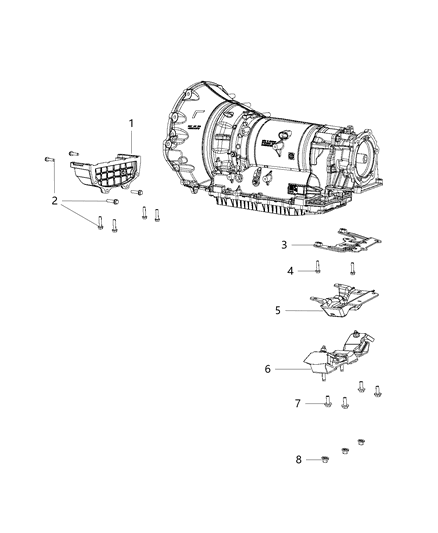 2021 Ram 1500  Support Diagram for 68264824AC