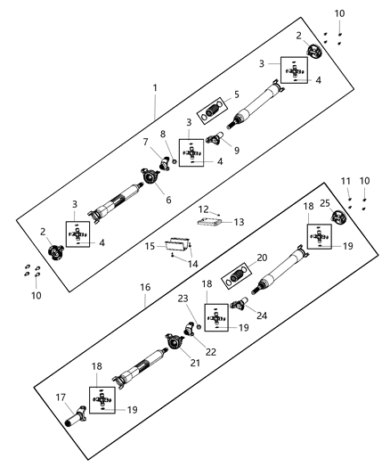 2020 Ram 3500  Bolt-HEXAGON FLANGE Head Lock Diagram for 6509166AA