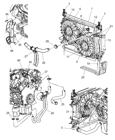 2005 Chrysler 300  Clamp-By-Pass Diagram for 32002365