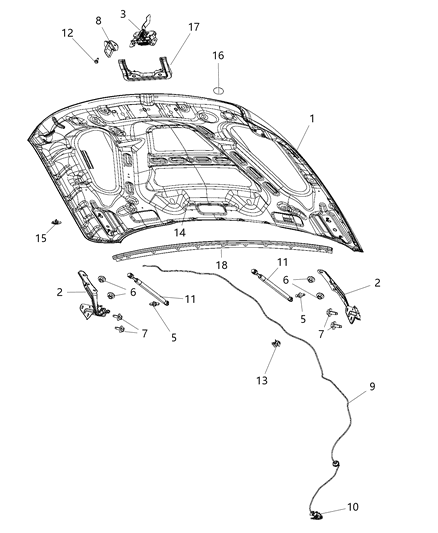 2015 Ram 3500  Gas Prop Diagram for 5160343AA
