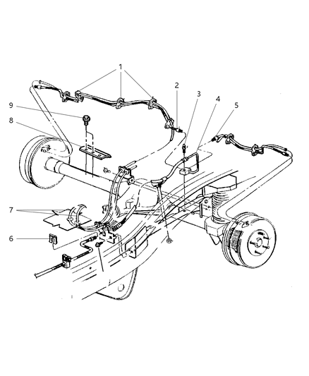1998 Jeep Cherokee  Line-Brake Diagram for 52128265AB