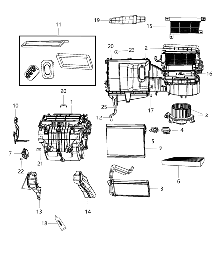 2014 Chrysler 200  Clamp Diagram for 6104796AA