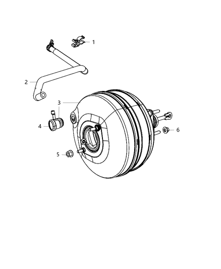 2017 Ram 2500  Booster-Power Brake Diagram for 68049853AA