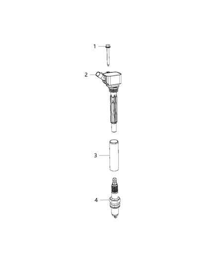 2020 Jeep Renegade  Spark Plug Diagram for 68440226AA