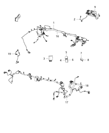 2015 Ram 3500  TROUGH-Wiring Diagram for 68250485AA