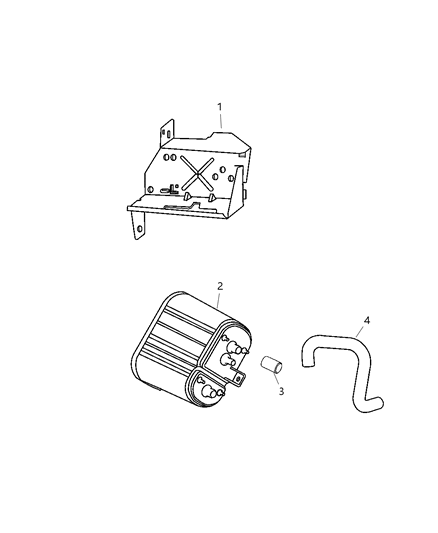 2006 Jeep Wrangler  CANISTER-Vapor Diagram for 52059630AB