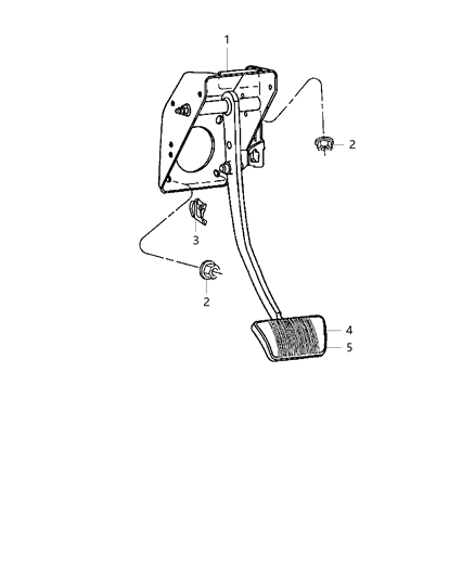 2020 Jeep Grand Cherokee  Overlay-Brake And Accelerator Pads Diagram for 1PH25DX9AA