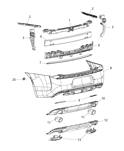 2015 Chrysler 300  Pipe-TAILPIPE Diagram for 5181585AB