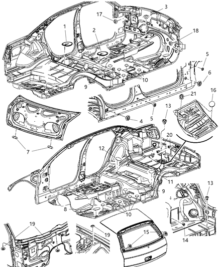 2007 Chrysler 300  Plug-Body Diagram for 4860223