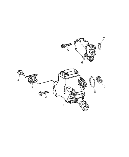 2003 Dodge Sprinter 2500  Drive-Fuel Pump Diagram for 5103610AA