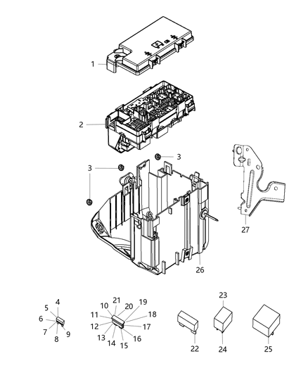 2015 Jeep Grand Cherokee  Micro Diagram for 68100747AA