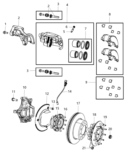 2015 Ram 4500  Bolt-TORX FLANGE Head Diagram for 68034513AA