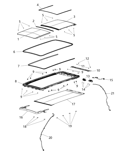 2019 Ram 1500 Velcro Diagram for 68194954AA