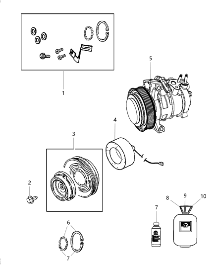 2021 Jeep Grand Cherokee  Air Conditioning Diagram for 68202995AB