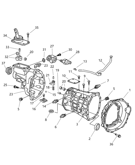 2006 Dodge Ram 1500  Vent-Transmission Pipe Diagram for 4626592