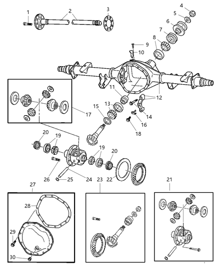 2006 Dodge Ram 2500  Bolt-HEXAGON Head Diagram for 5086922AA