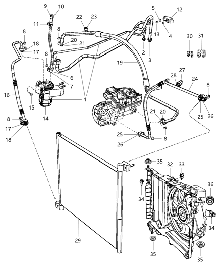 2009 Chrysler Aspen  Clip Diagram for 56021384