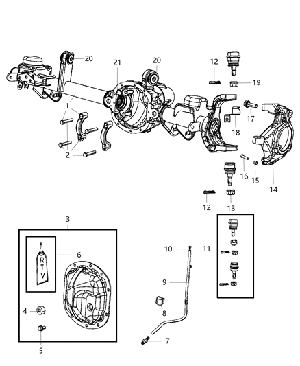 2009 Jeep Wrangler  Vent-Axle Diagram for 68017179AA