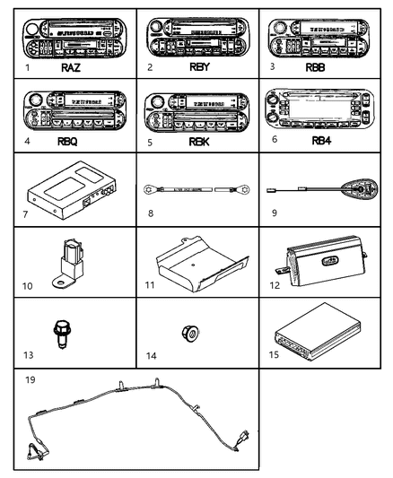 2005 Dodge Ram 1500 Radio-AM/FM Cd W/NAV/DVD & Cd-Ctr Diagram for 56043286AE