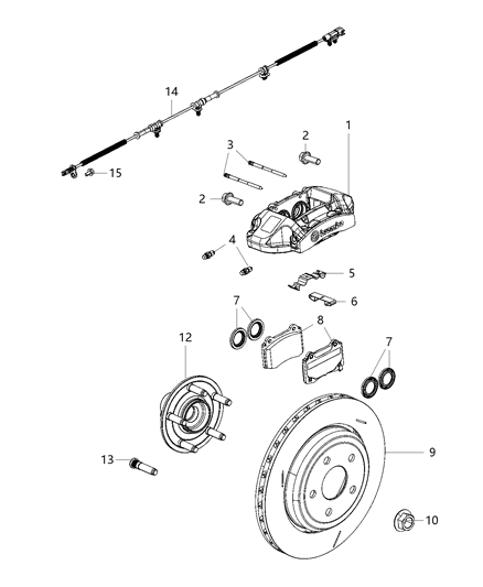 2018 Dodge Charger  Sensor-Anti-Lock Brakes Diagram for 4779646AE
