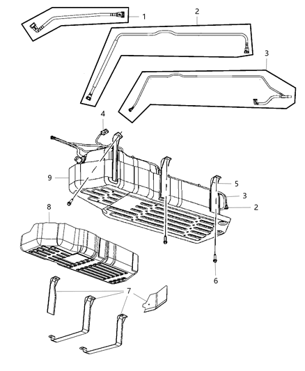 2010 Jeep Grand Cherokee  RETNR Kit-Quick Connect Diagram for 5139084AA