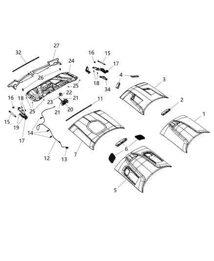 2016 Dodge Challenger  Retainer Diagram for 6500898