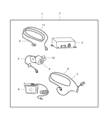 2009 Jeep Commander  Camera Diagram for 5026338AB