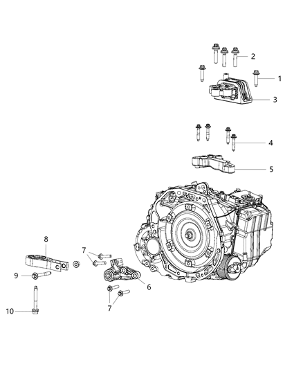 2020 Jeep Compass  Bolt-Hex FLANGE Head Diagram for 6513182AA