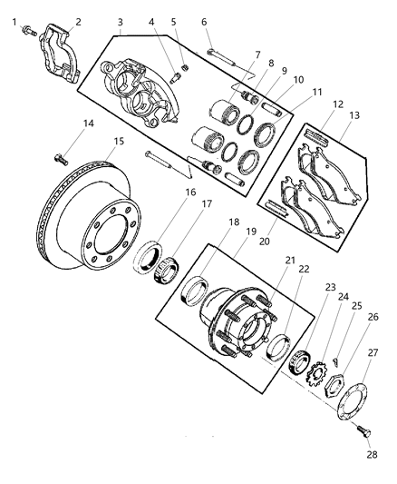 2006 Dodge Ram 3500  Seal-Wheel Bearing Diagram for 5086773AB