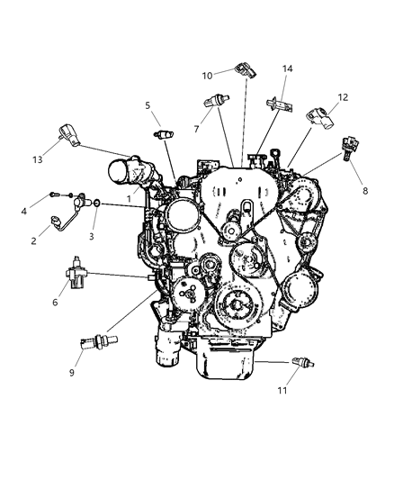 2010 Jeep Compass  Sensor-Fuel Temperature Diagram for 68089399AA