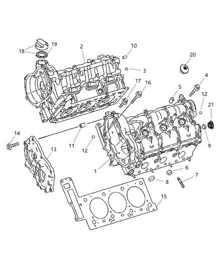 2007 Dodge Sprinter 3500  Bolt Diagram for 68005672AA