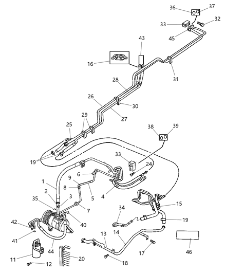 2000 Dodge Grand Caravan Cap-A/C Check Valve Diagram for 5264642