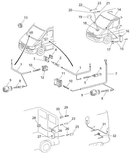 2004 Dodge Sprinter 3500  Wiring-Trailer Tow Diagram for 5133400AA
