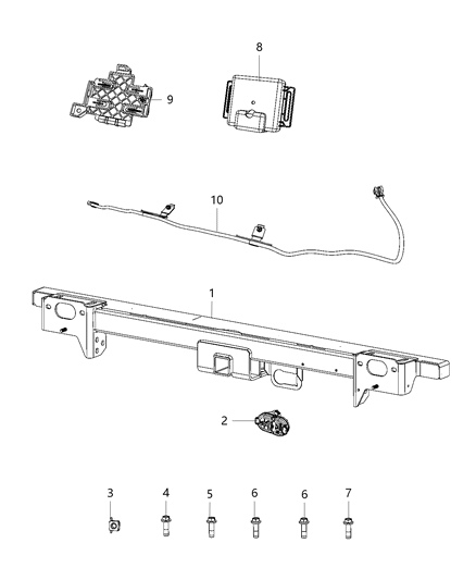 2021 Ram ProMaster 2500  Screw-Hex Head Diagram for 6513172AA