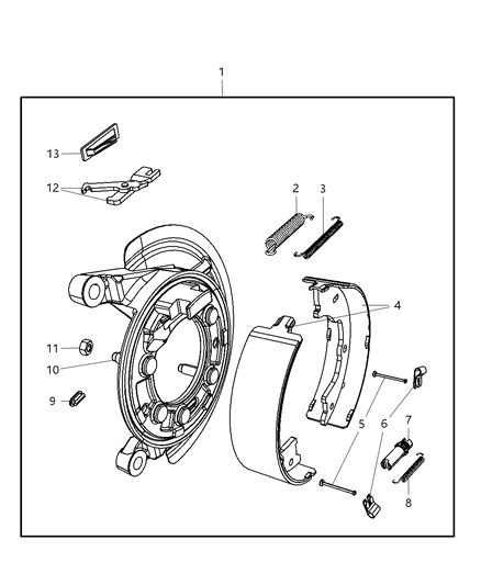 2011 Ram 5500  ADJUSTER-Parking Brake Diagram for 5018551AB