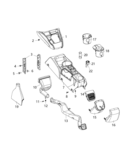 2019 Ram ProMaster City  Plug-Power Outlet Diagram for 68270284AA