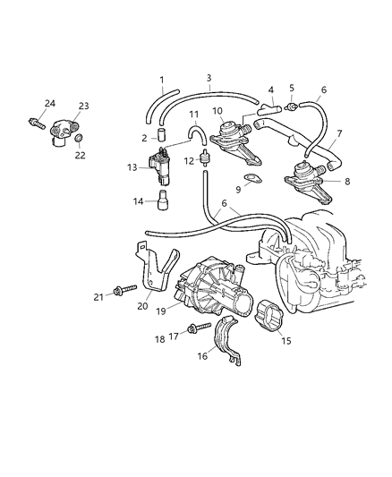 2004 Chrysler Crossfire  Screw-Screw Diagram for 5097727AA