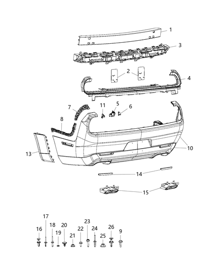 2018 Dodge Challenger  NUT/WASHE-HEXAGON Diagram for 6510279AA