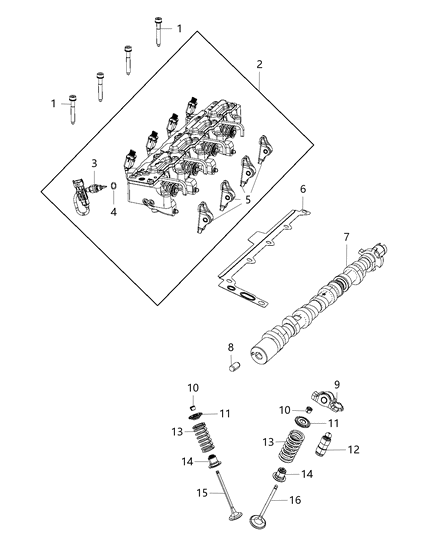 2015 Chrysler 200  Gasket Diagram for 5047468AA