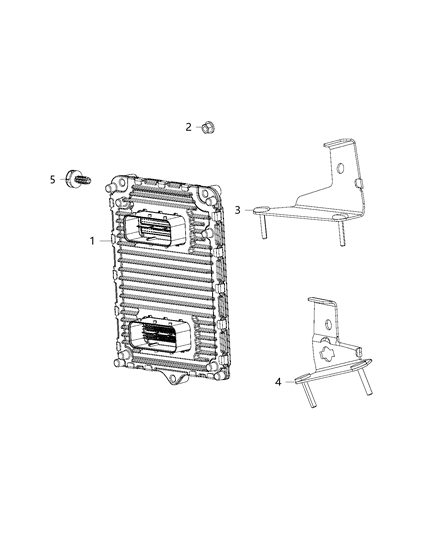 2020 Chrysler 300  Module-Engine Controller Diagram for 68434924AA
