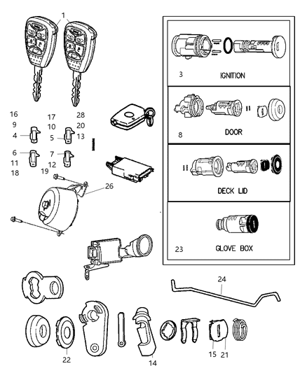 2007 Dodge Caliber  TRANSMTR-Anti Theft Diagram for 56038726AC