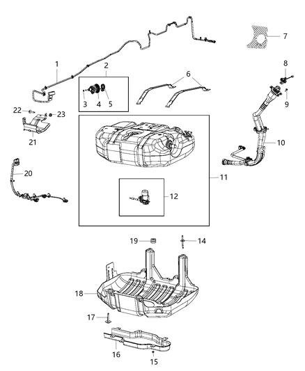2016 Jeep Grand Cherokee  Tube-UREA Filler Diagram for 52030375AA