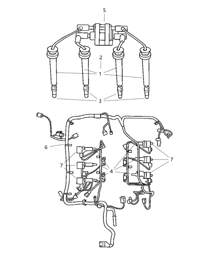 2003 Chrysler Sebring  Plug Diagram for SPRE10PMC5